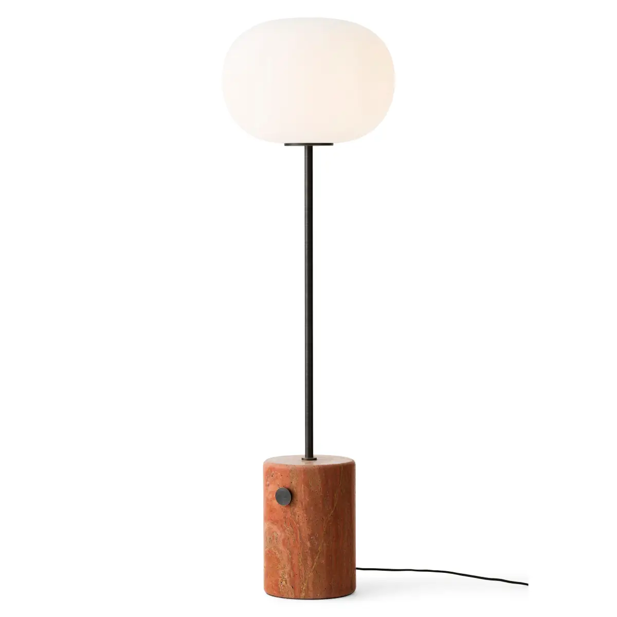 JWDA Floor lamp Travertine, Red/Brass, Bronzed