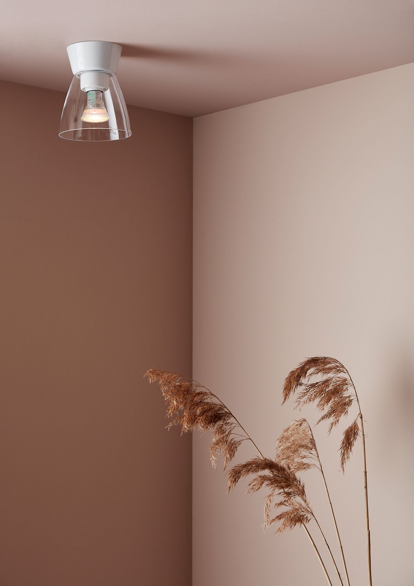 Bizzo Ceiling D165 Brass/Clear Glass Incl Light Source