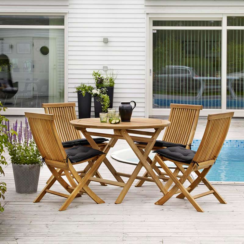 Turin dining chair natural teak