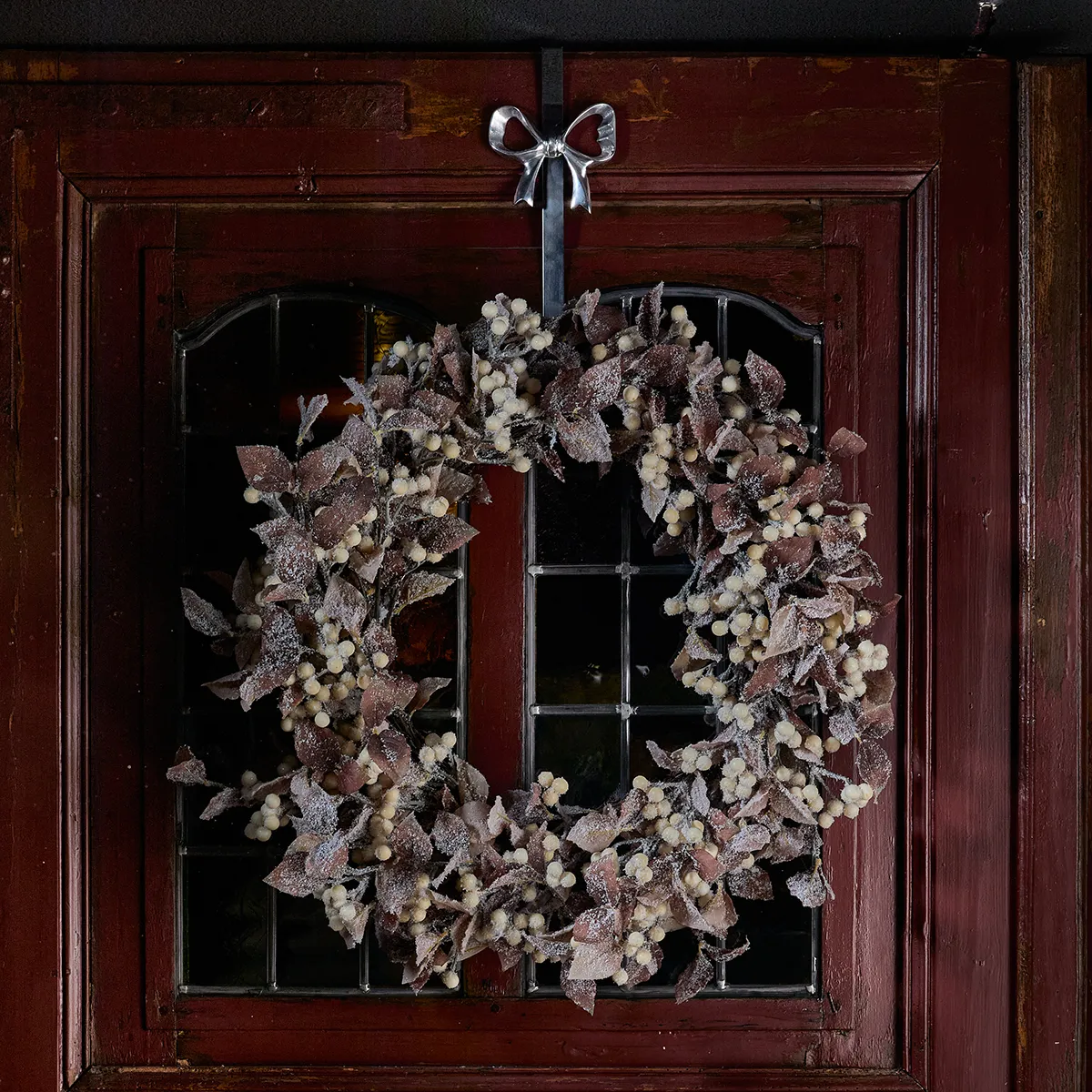 Door Wreath Hanger Silver H 35 cm