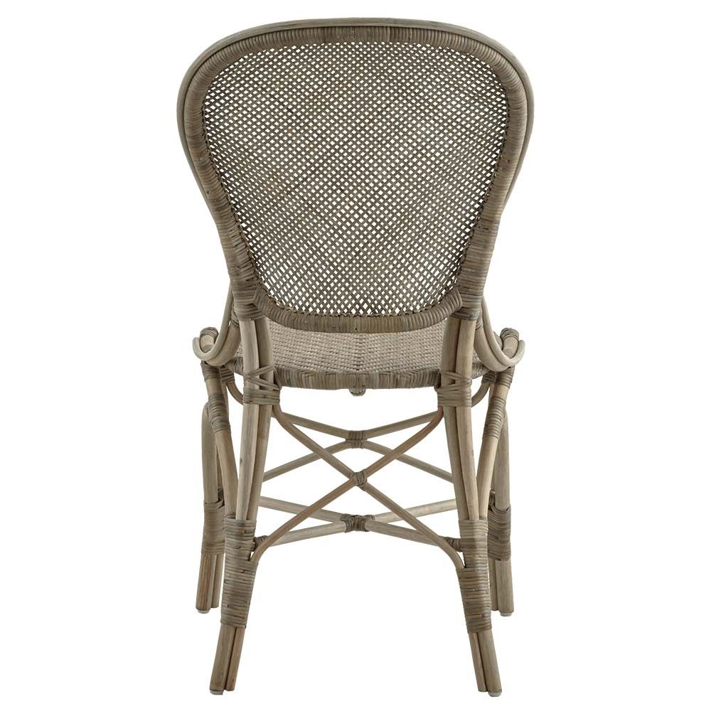 Rossini Dining Chair Rattan Taupe