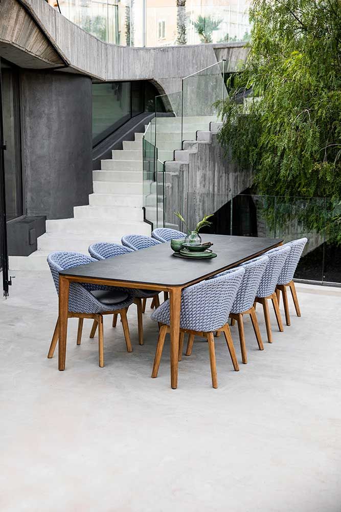 Aspect Dining Table Teak/Ceramic