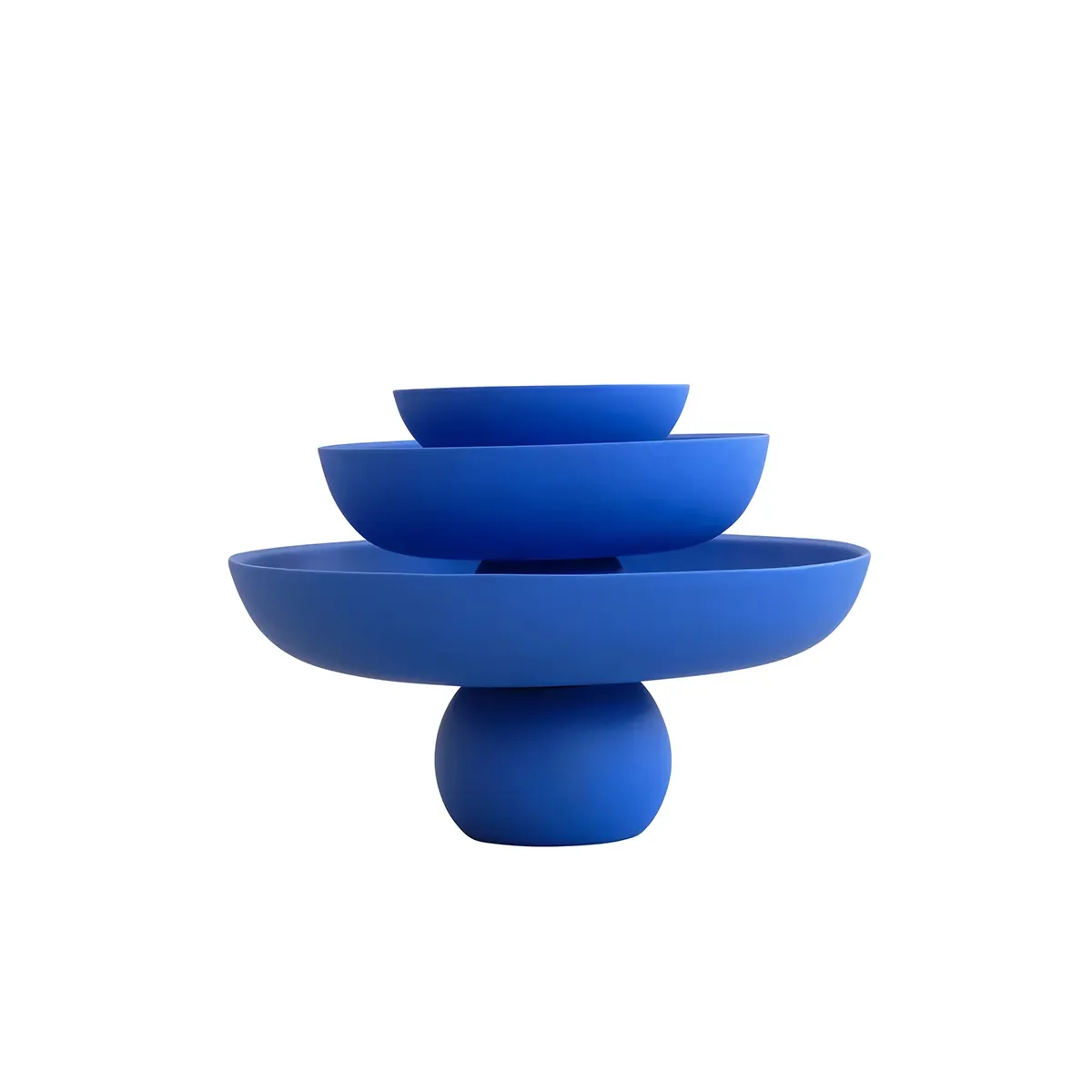 Hand-painted Decorative Bowl Baburu Medio Marrakech Blue Ø 30 cm