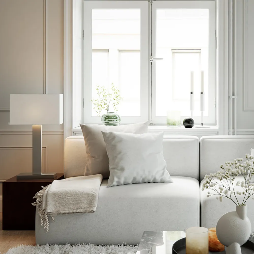 Prime Table lamp 69 cm brushed steel