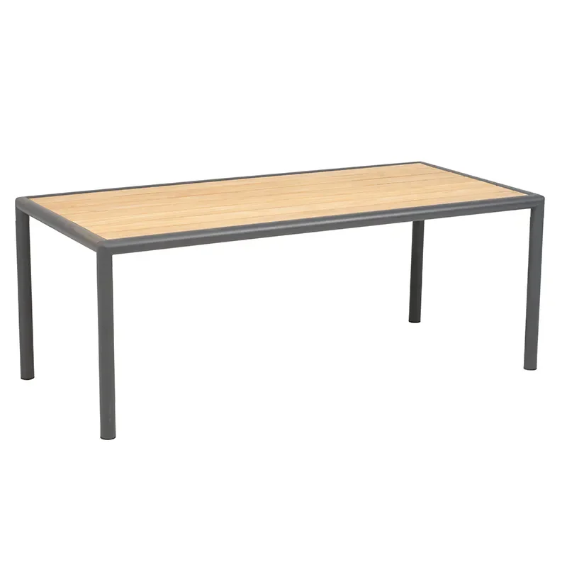 Gordon coffee table 65x140 cm Antracit / Teak