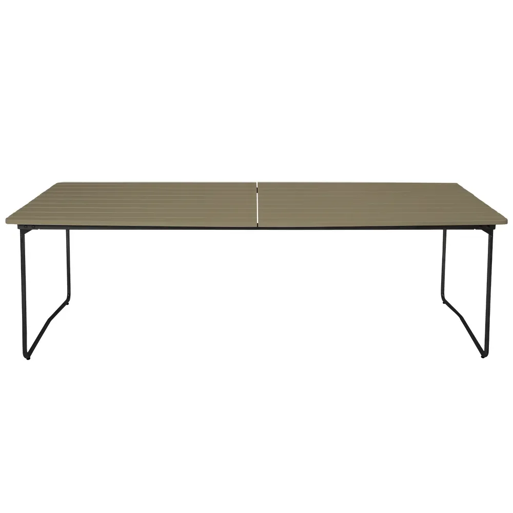 Dining table B31 230 Green lacquered oak / black frame