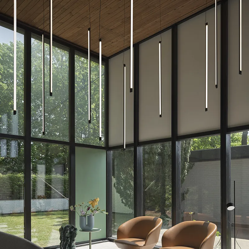 Fine Suspension Lamp 120 cm - Black