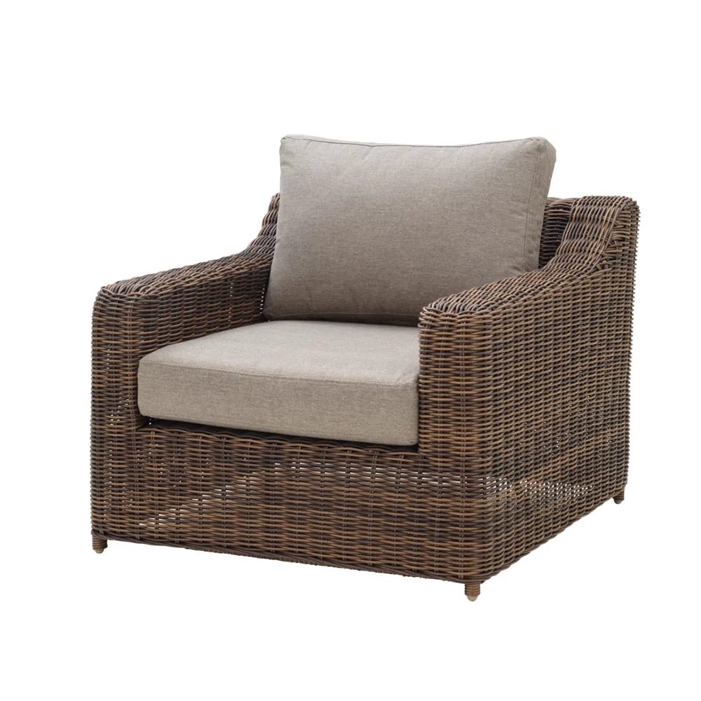 Glendon armchair  Dark brown / Soft moose