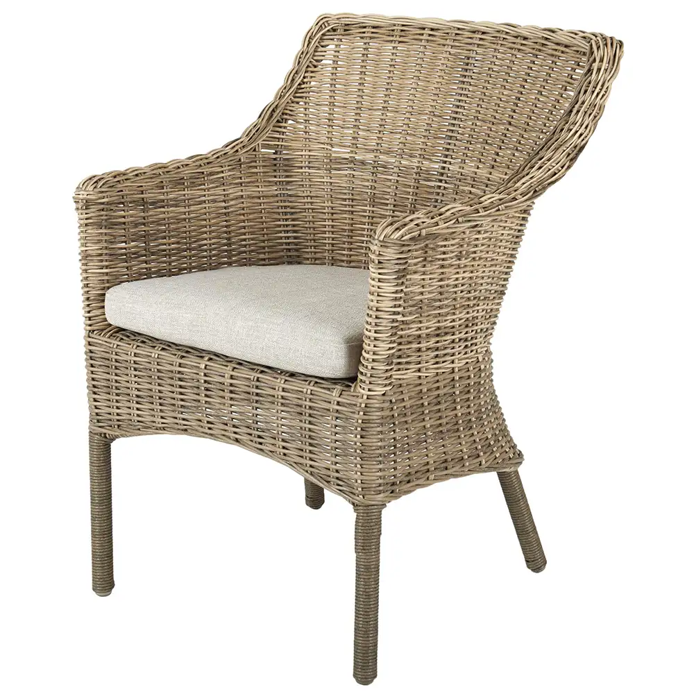 Lenora rattan armchair incl. seat cushion