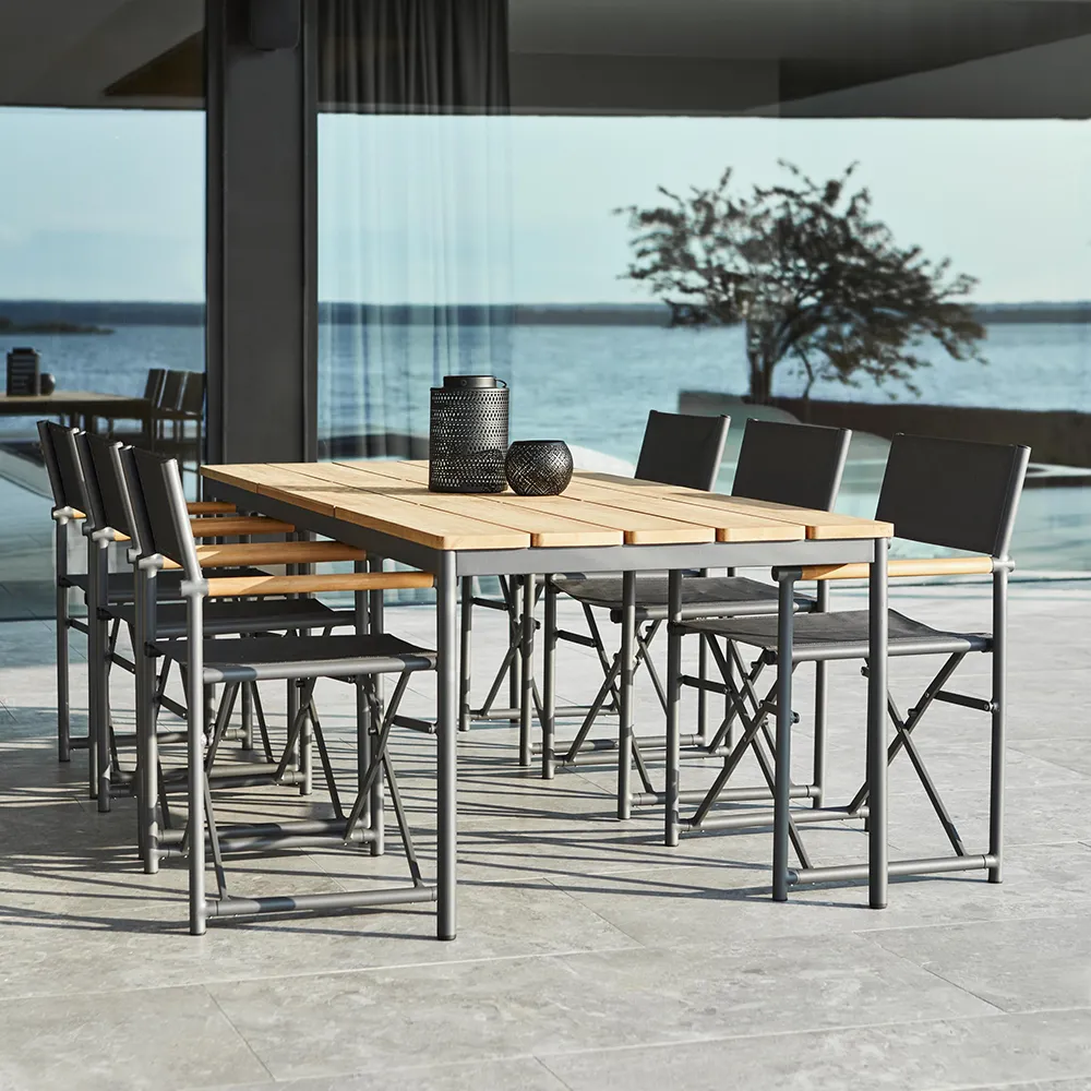 Zand dining chair teak/anthracite