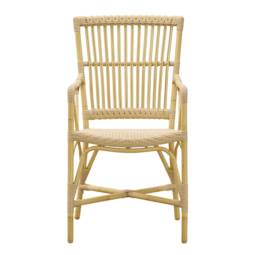 Piano armchair in synthetic rattan