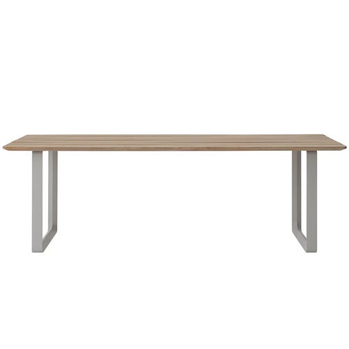 70/70 Dining table 225x90 cm Sapele Mahogany/Grey