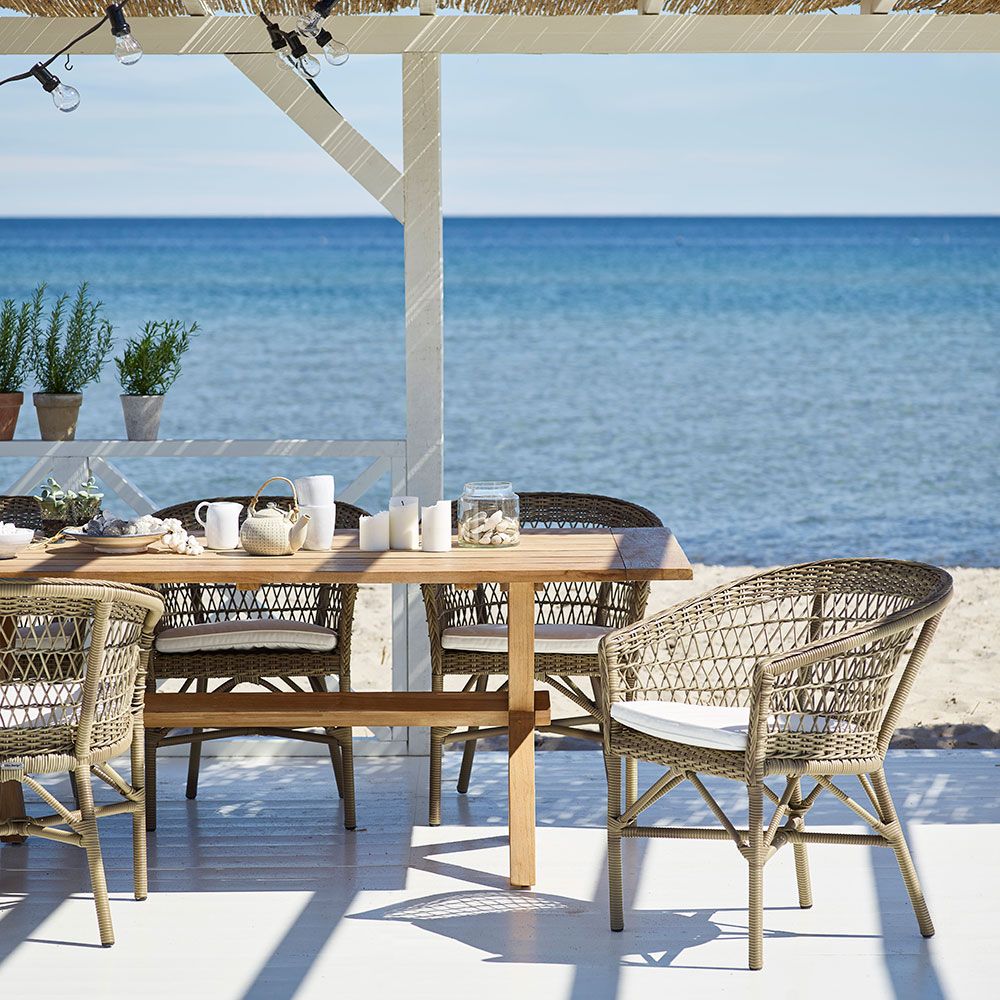 Emma chair antique outdoor rattan