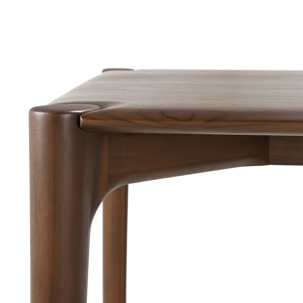 PI Dining table 80x160 cm Brown lacquered oak