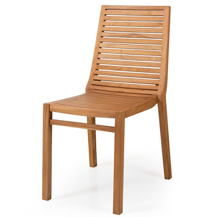 Volos dining chair natural teak