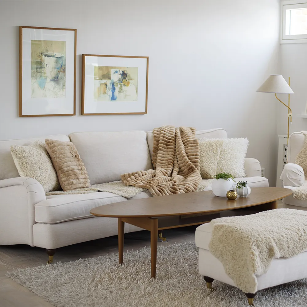 Stripy Blanket 120x180 cm Toffee