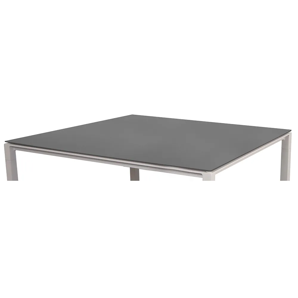 Tabletop 100x100 cm Nero black, ceramic