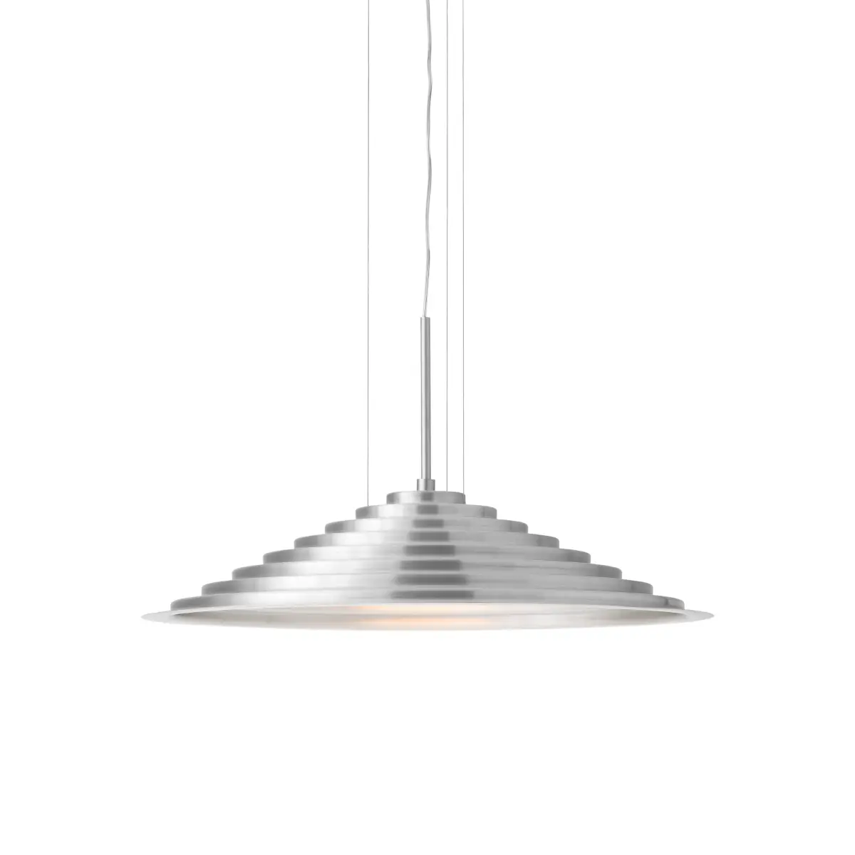 Chancery Ceiling Light Brushed Aluminium Ø75 cm