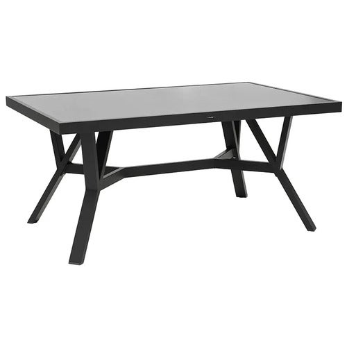 Samvaro table  90x140 cm includes glass plate Anthracite 