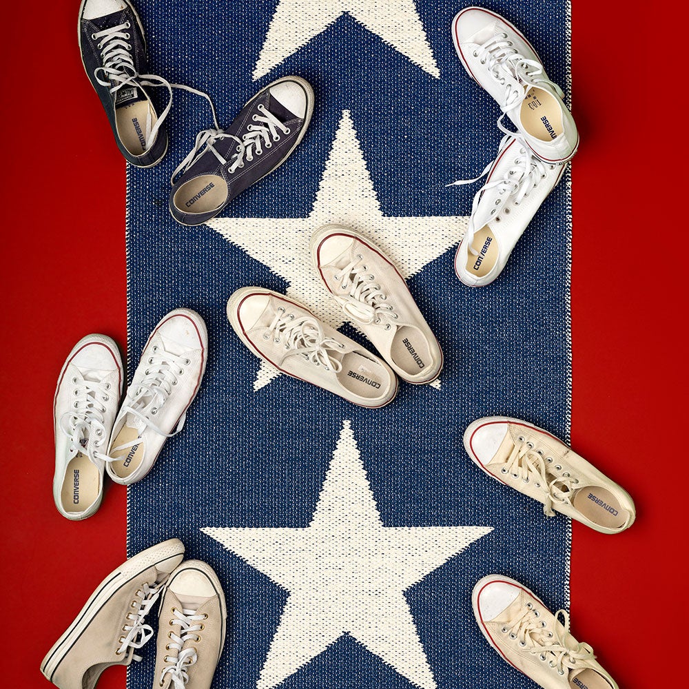 Viggo Carpet 70x350 cm one dark blue / vanilla