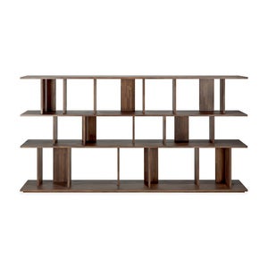 Irregular Shelf Lacquered teak 224 x 37 x 115 cm