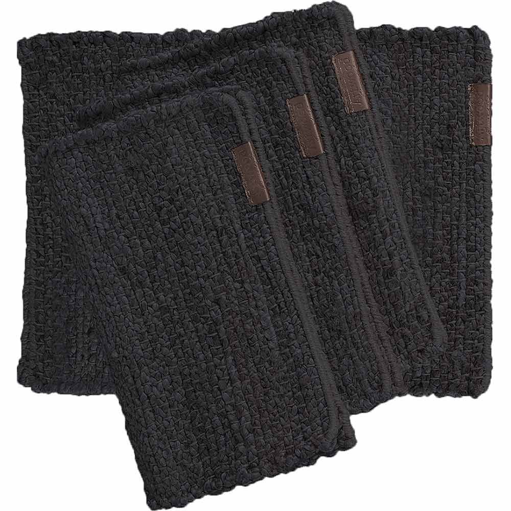 Table mat Hemp Dark grey
