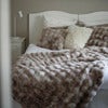 Wooly ornamental cushion 45x45 cm Beige