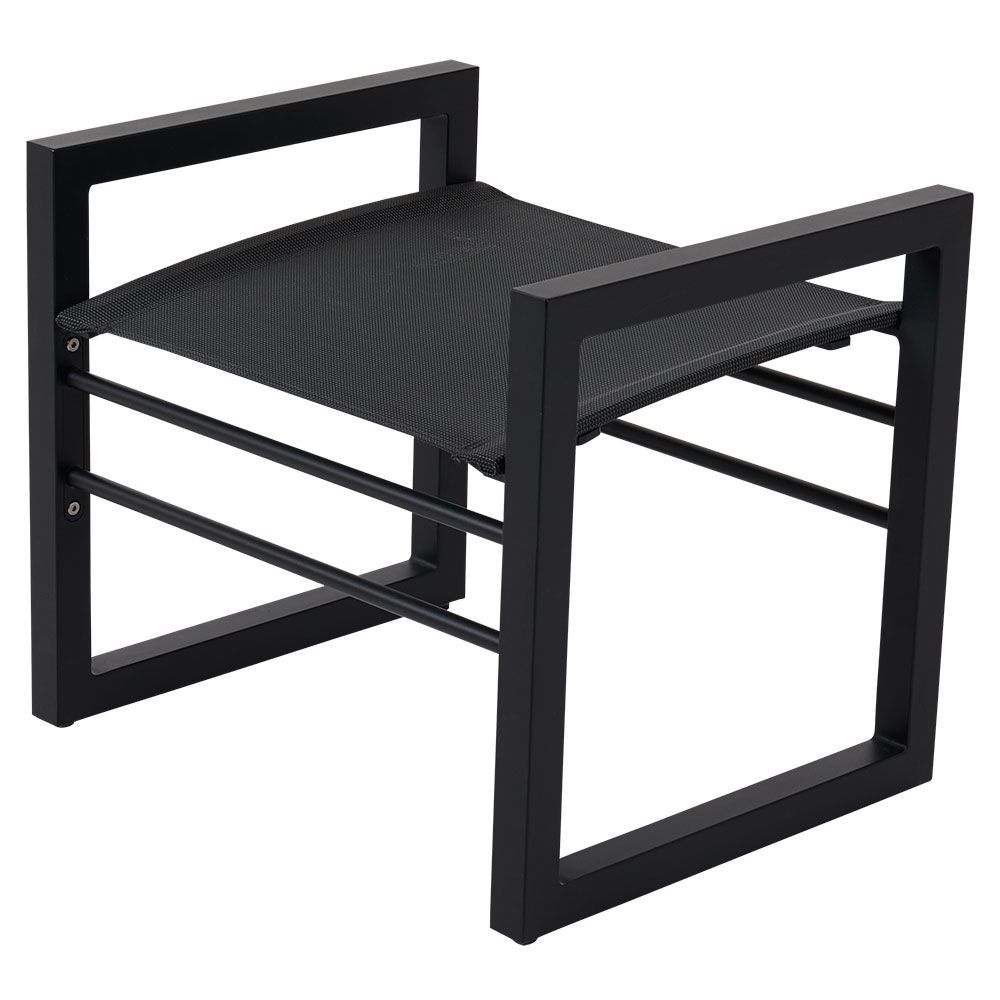 Vevi footstool black/grey