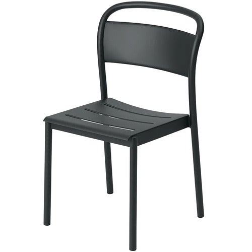 Linear Steel Dining chair Anthracite Black 