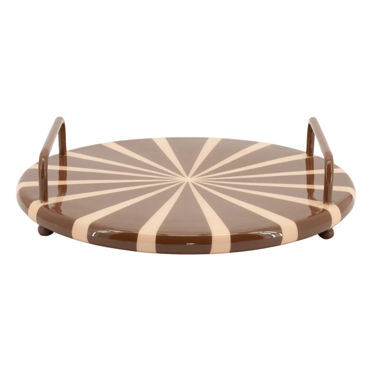 Toffy Tray 40x40x10 cm Iron Brown