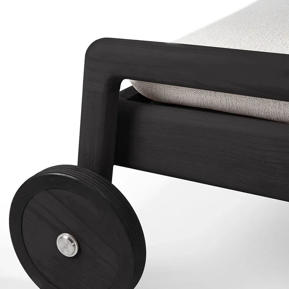 Jack Sunbed Black/Off White Thin cushion