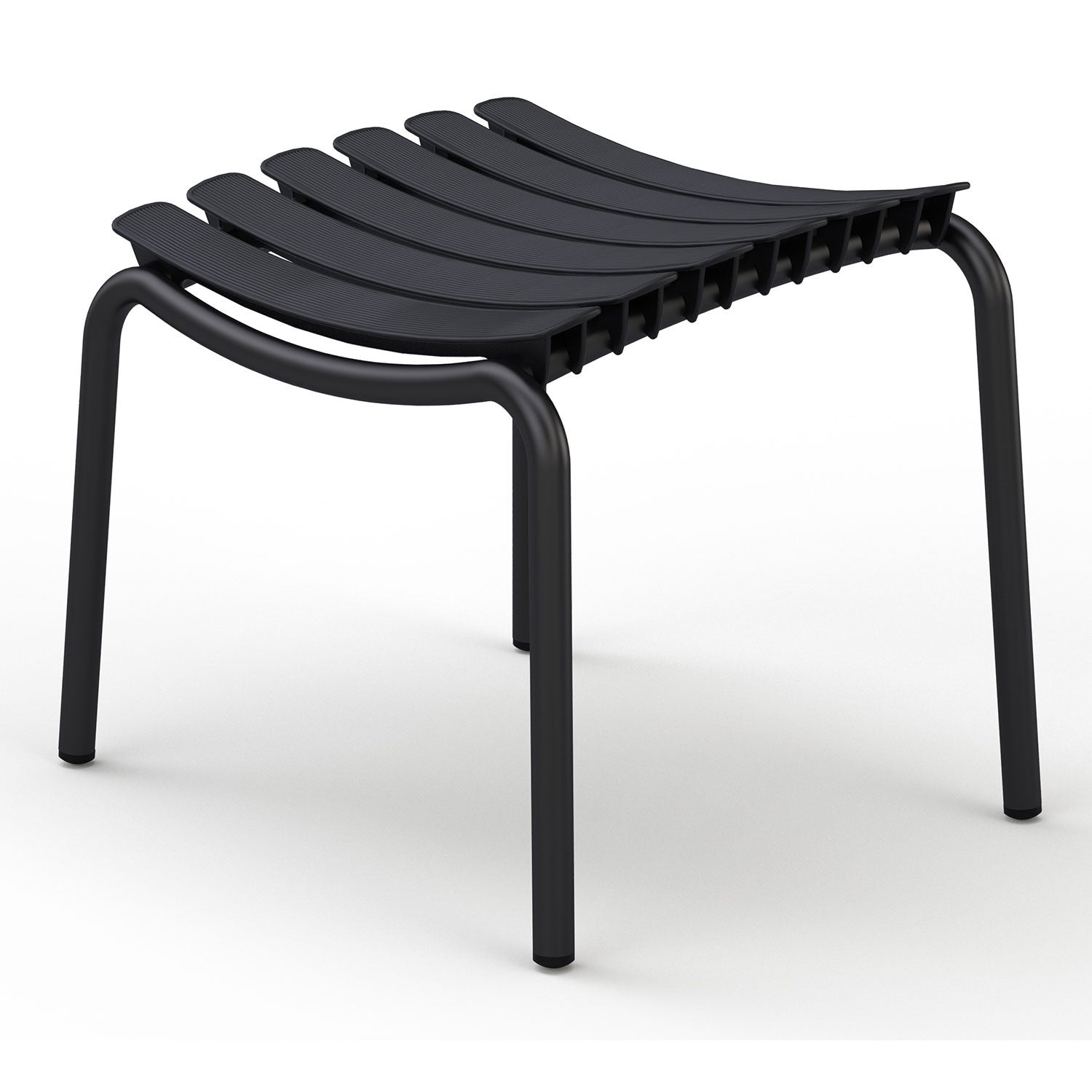 Reclip footstool black aluminium