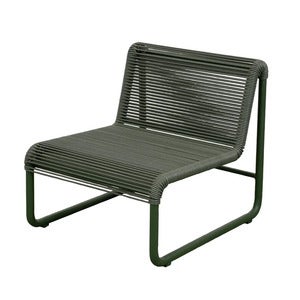 Al Dente lounge chair Weave Dark green