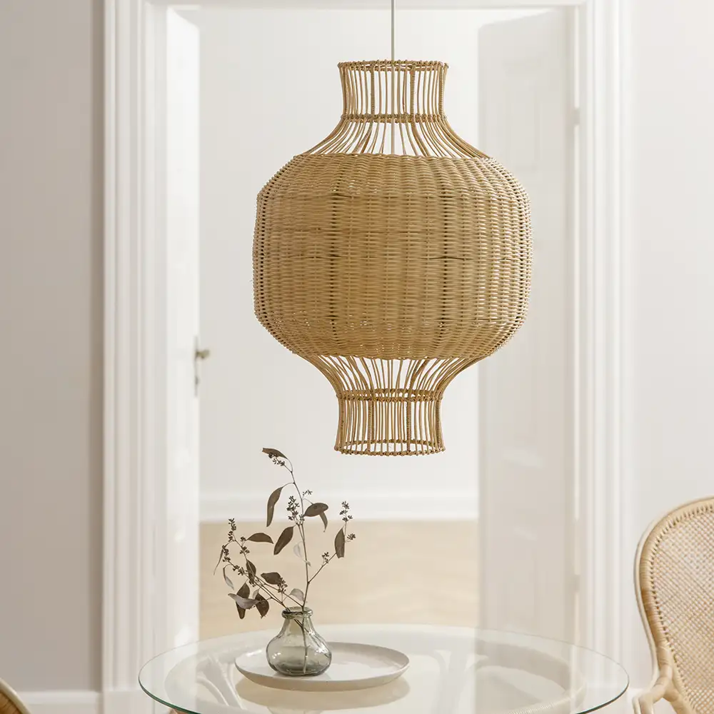Hikari lampshade natural rattan
