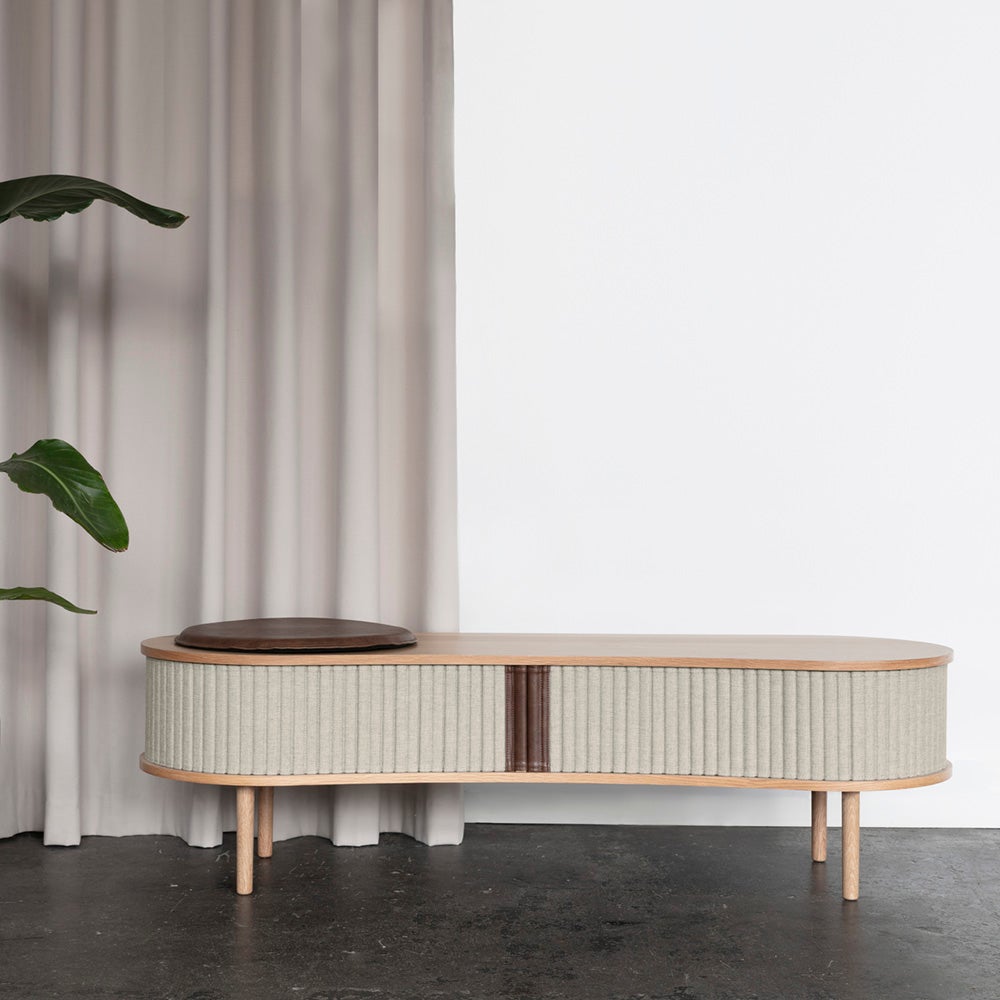 Audacious TV stand Oak/White Sands