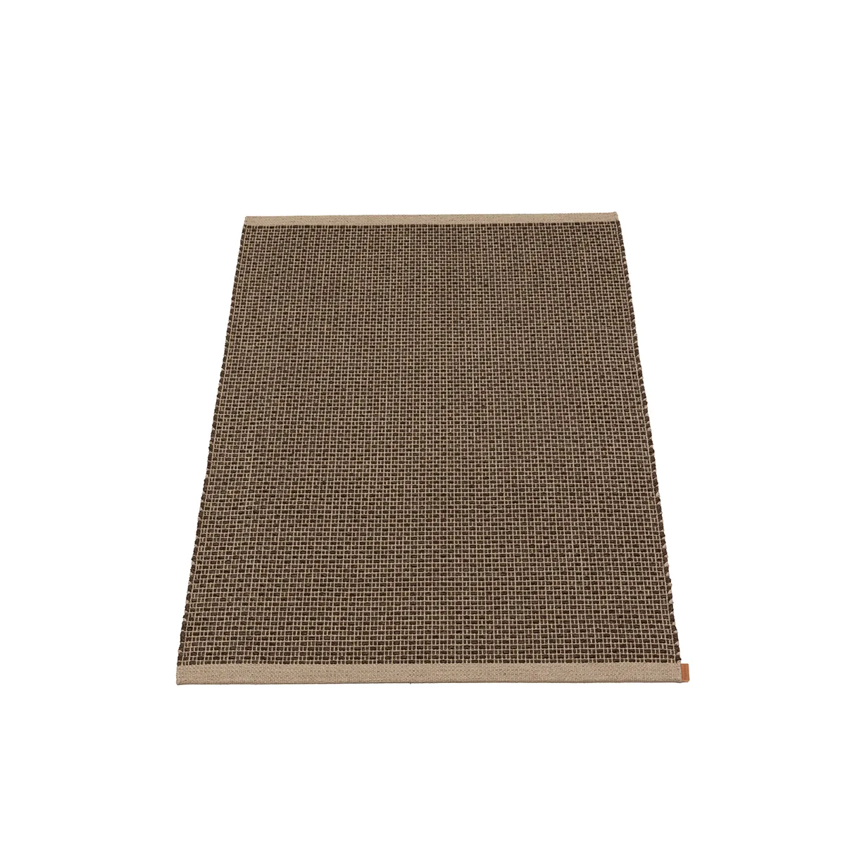 Washable Plastic Rug NILS Dark Brown 70x120 cm