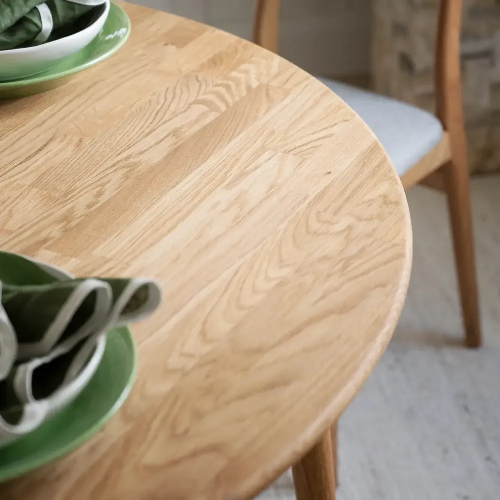 Tyler dining table Ø120-165 cm oak