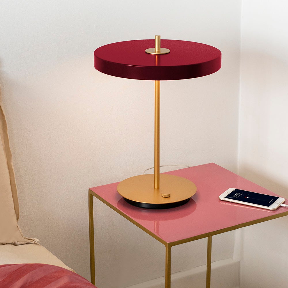Asteria table Lamp Ø31 cm Ruby Red