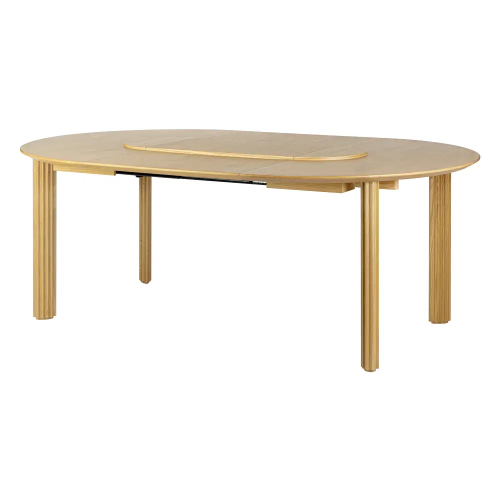 Comfort Circle Dining table with extension 132-202x132 Oak