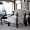 Cadiz fabric armchair Quiet cream