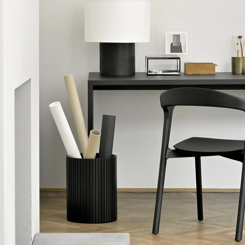  Roller Max bin black lacquered mahogany