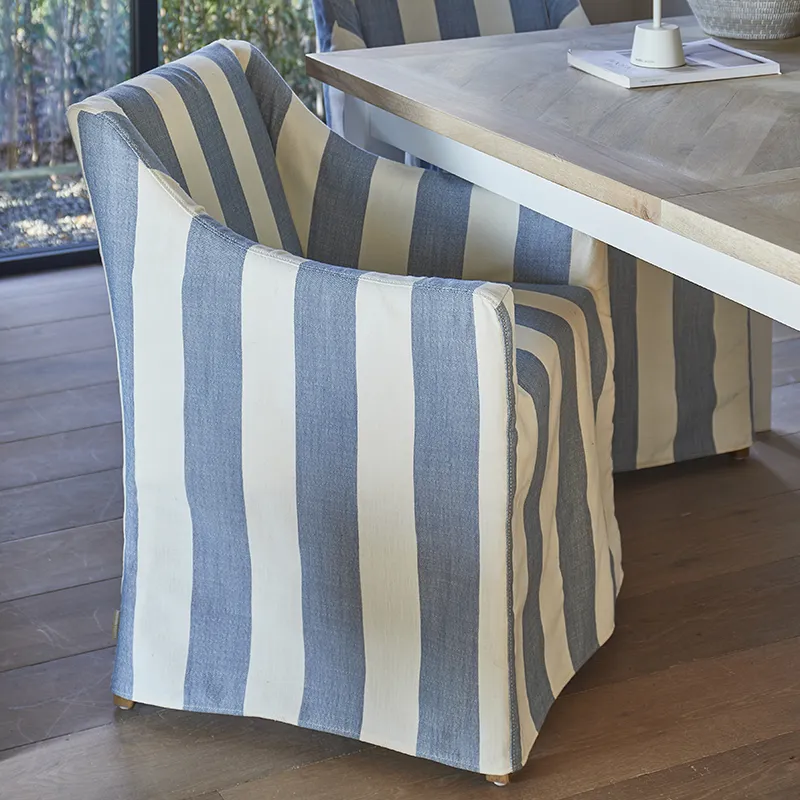 Firenze dining chair CVR fren BlueStripe