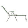 Spaghetti sun lounger sage green aluminium