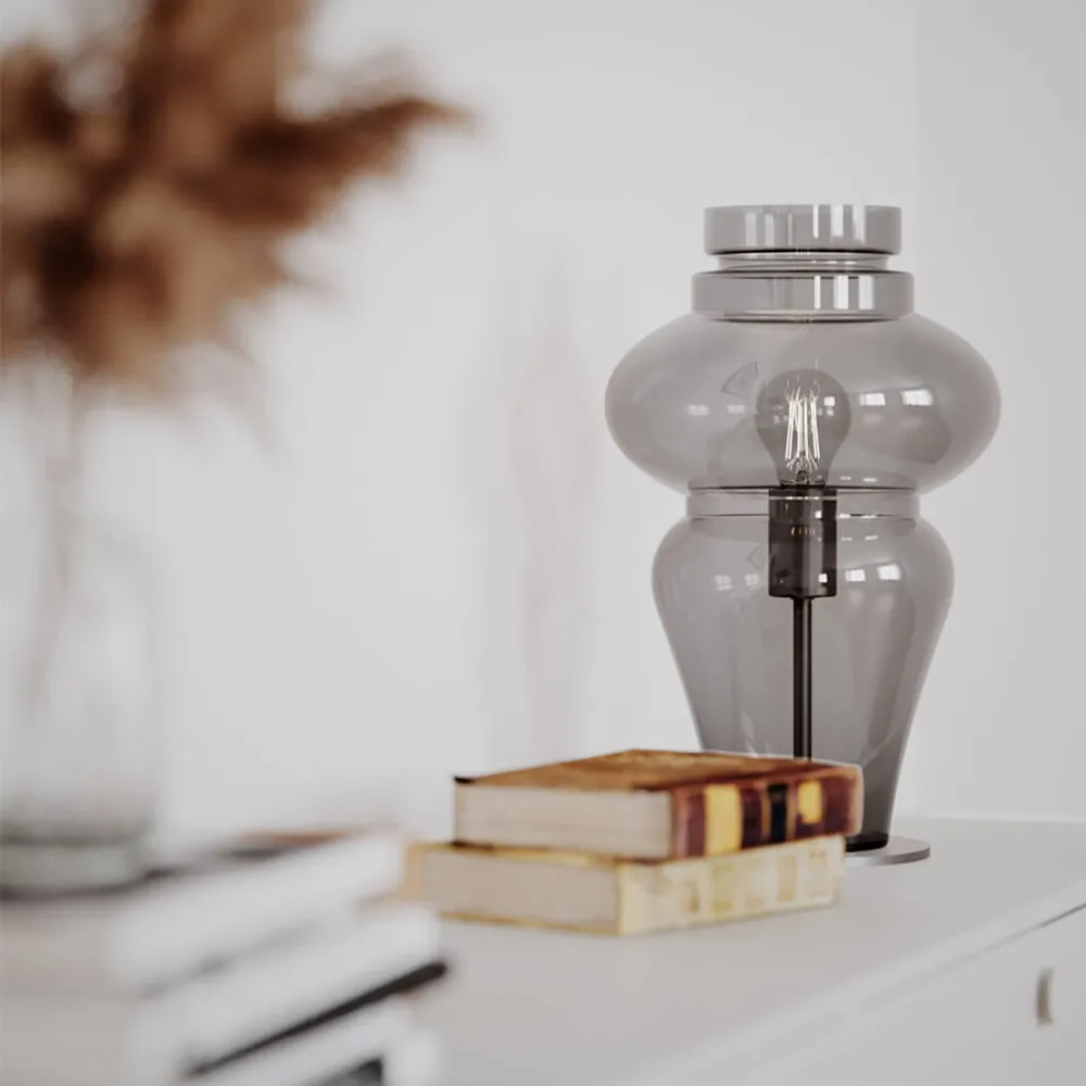 Dolores table lamp grey