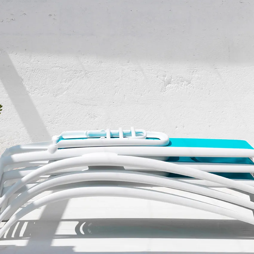 Atlantico sunbed White-Celeste