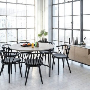 Ale dining table 135 cm white oiled oak