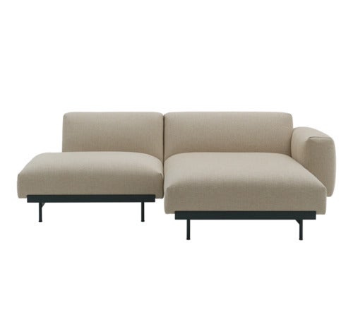 In Situ 2-seater modular sofa - Config 7 - Ecriture240/Black