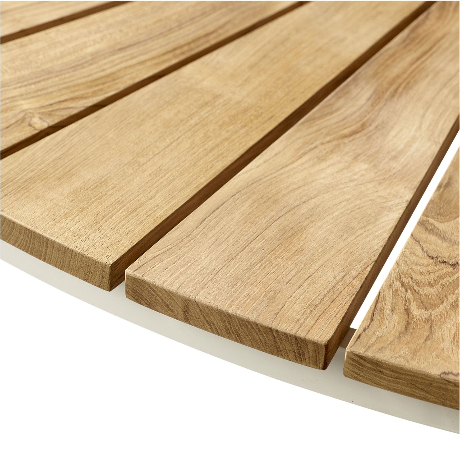 Hard & Ellen coffee table 80 cm white/teak