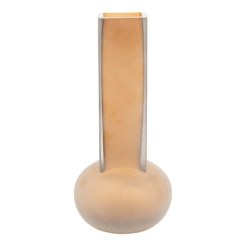 Vea 2 vase 11x11x24,5 cm glass brown