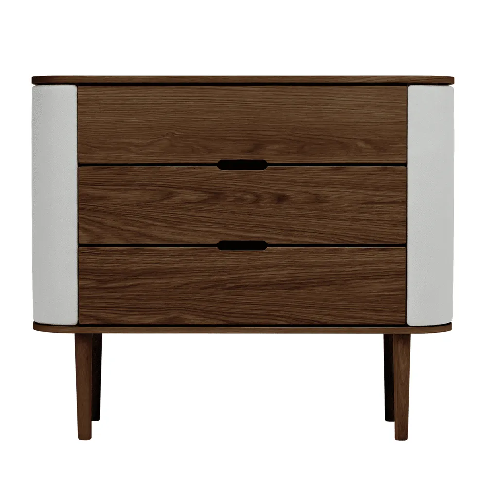 Treasures Chest of Drawers Dark Oak/Sterling